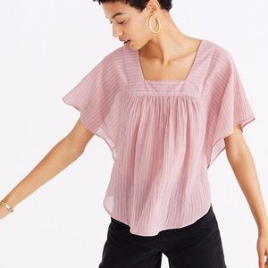 Like New Madewell Butterfly Top in Irving Stripe